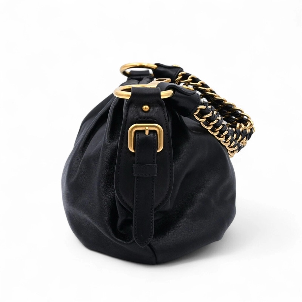 Vintage Prada black leather handbag - PRISTINE Y2K Rare Archive - Picture 6 of 11